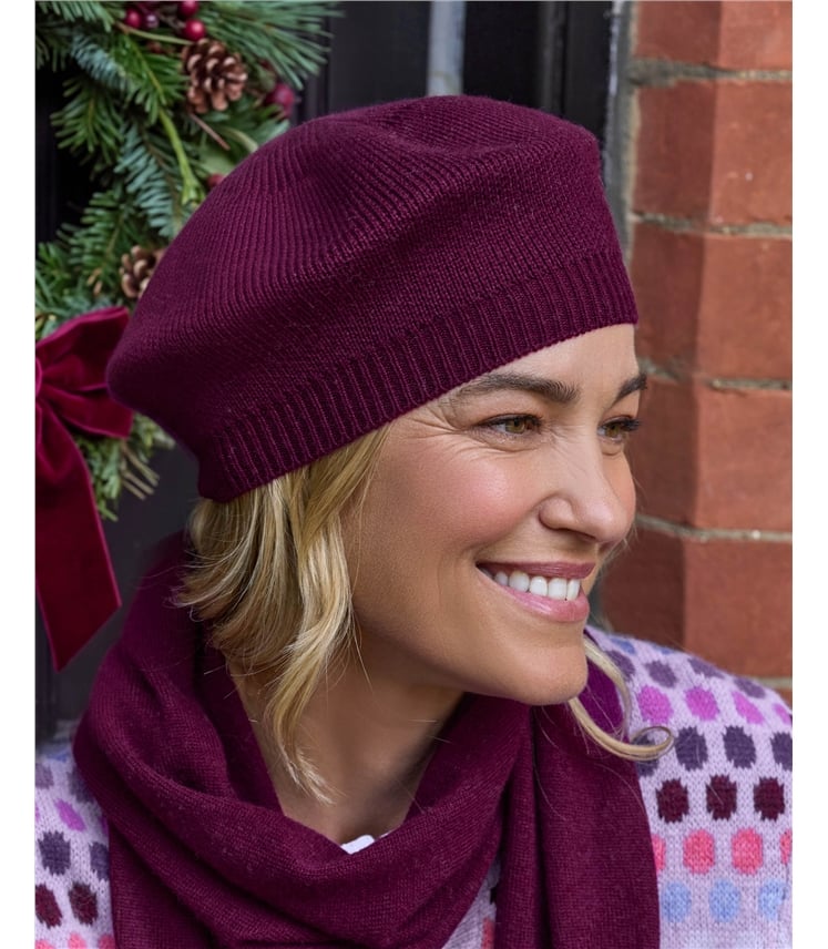 Cashmere Merino Beret
